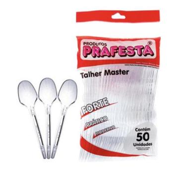 Imagem de Colher Refeicao Master Prafesta 50un Cristal