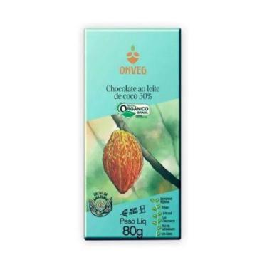 Imagem de Chocolate Vegano Orgânico Ao Leite De Coco 50% 80g Onveg