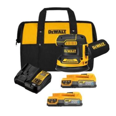 Imagem de Lixadeira Roto Orbital 2 Baterias Powerstack Dewalt Dcw210B
