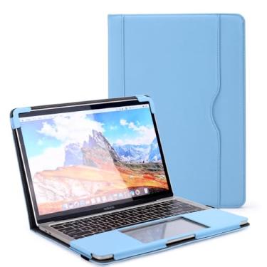 Imagem de Frankmate Capa compatível com MacBook Pro de 13 polegadas, capa de couro PU para MacBook compatível com modelos M2 M1, 2024 2023, 2022-2016 A2338 A2289 A2251 A2159 A1989 A1708 A1706, com bolso para