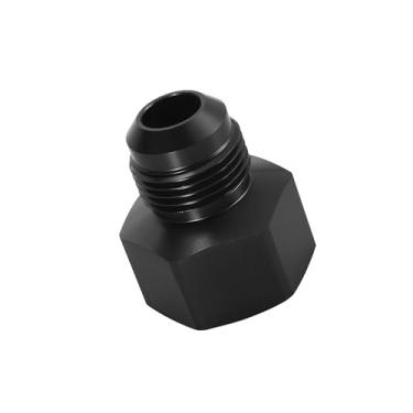 Imagem de Partuto Carro fêmea AN16 16AN para macho AN12 12AN flare mangueira redutor adaptador de encaixe de linha de combustível adaptador de anteparo do refrigerador de óleo combustível liga de alumínio preto
