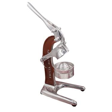 Imagem de Espremedor manual laranja Exprimidor Citricos Mexicano Espremedor de frutas cítricas estilo vintage bancada de cozinha laranja e limonada espremedor de frutas cítricas alumínio fundido antigo (marrom)