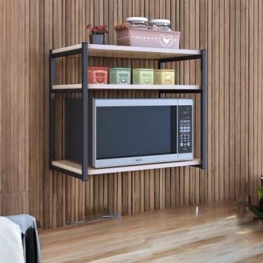 Imagem de Suportes Estilo Industrial P Microondas Até 36l Envio Já - D+MOB 