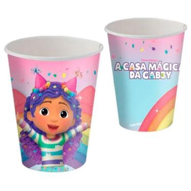 Imagem de Copo de Papel 200ml - A Casa Magica da Gabby - 8 unidades - FestColor 