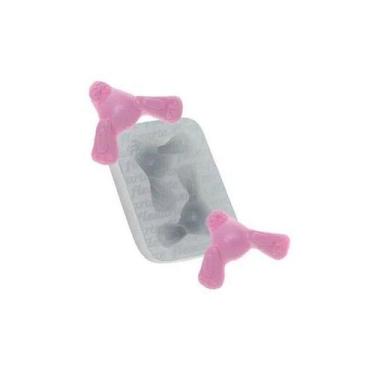 Imagem de Molde de Silicone Coelho Entocado Ref. 652 Flexarte Rizzo Confeitaria 