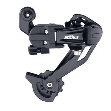 Imagem de Cambio Traseiro Sunrun 7 e 8v cage longo index tipo Shimano