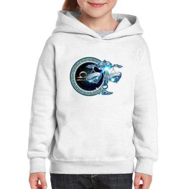 Imagem de Moletom Infantil Signo Libra Astrologia - Foca na Moda, Branco, 14