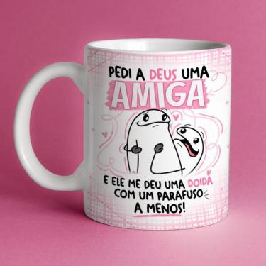 Imagem de Caneca Personalizada Meme Flork Pedi A Deus Uma Amiga - NG Decor Canec
