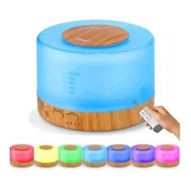 Imagem de Difusor Aromatizador Umidificador Ultrassônico Cor Madeira - Mr Vendas