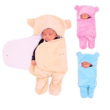 Imagem de Saco de Dormir Casulo Super Fofinho para Bebê Infantil Menino Menina -