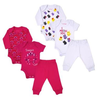 Imagem de Kit Roupa Bebê 6 Peças Body E Mijão Enxoval Maternidade - Patrulha Str