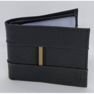 Imagem de Carteira Masculina Tradicional Couro Legitimo Preta - UDeserve