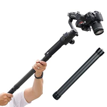 Imagem de Haste de extensão de gimbal atualizada, barra de fibra de carbono, leve, mas forte, haste universal de 1/10.2 cm, compatível com câmera DSLR estabilizadora DJI Ronin S, Ronin SC, OSMO Mobile 3, OM 4,