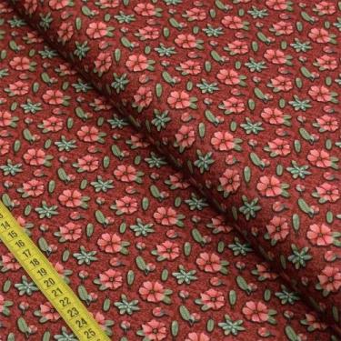 Imagem de Tecido Estampado para Patchwork - Amizade Verdadeira : Mini Flores Vin