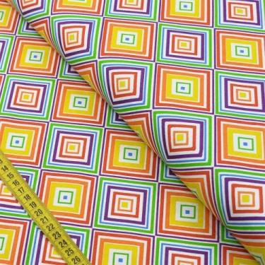 Imagem de Tecido Estampado para Patchwork - Colorê : Abstrato (0,50X1,40) - Fern