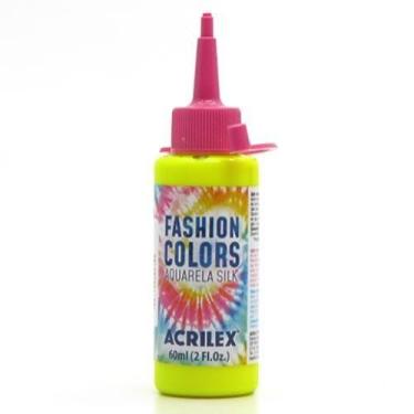 Imagem de Tinta Fashion Colors Aquarela Silk Fluorescente 60ml - Acrilex, 102 AM
