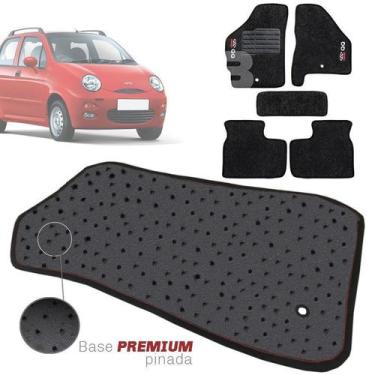 Imagem de Jogo de Tapete Carpete Tevic Pinado Chery Qq 2011 2012 13 14 15 16 Imp