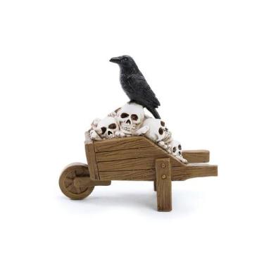 Imagem de Enfeite Decorativo Halloween - Carriola Assombrada - 12cm - 1 unidade 