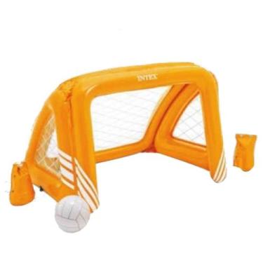 Imagem de Trave Inflável Flutuante Polo Aquático Piscina Futebol bola - Intex