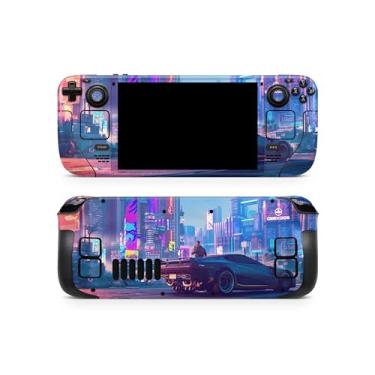Imagem de TACKY DESIGN Streetart Skin compatível com Steam Deck - película LCD e OLED, decalque de vinil neon vibrante, linda capa completa