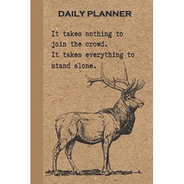 Imagem de A Stag Stands Alone Kraft Paper Look Daily Planner