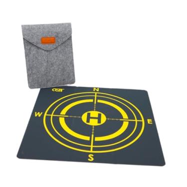 Imagem de Kokiya Drone Landing Pad Helicopter Landing Pad Tapete Dobrável Heliporto Dupla Face para Praia, 55cmx55cm
