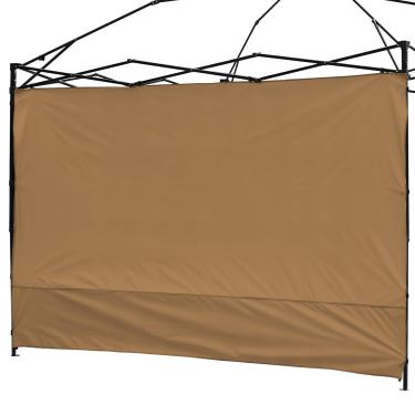 Imagem de Tenda de parede lateral à prova d'água para toldos de 3 x 3 m, tenda de perna reta, toldos instantâneos ao ar livre, 1 peça de dossel cáqui, apenas parede lateral