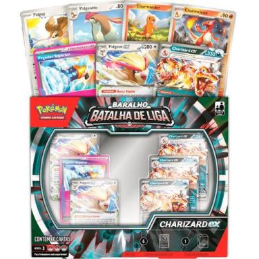 Imagem de Pokemon Charizard Ex Baralho Batalha de Liga Deck Cartas Português Cop