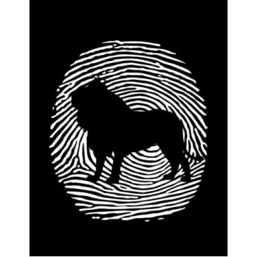 Imagem de Notebook: Lion Lion DNA Fingerprint Lion: Journal Notebook Gift For Someone Who Loves Writing| 100 Pages 8.5x11