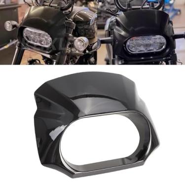 Imagem de GUDITEM Capa de carenagem de farol dianteiro de motocicleta adequada para Harley Sportster S RH1250S 2021 2022, preta