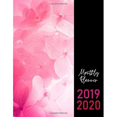 Imagem de 2019 2020 monthly planner: two year planner big size 8.5" x 11" : Monthly Planner (January 2019 – December 2020) , Calendars, Agenda Planners , to do ... , Internet Password : Art flower cover