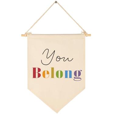 Imagem de Placa de escritório para conselheiro escolar, assistente social, igualdade, espaço seguro, decoração de parede, sala de aula, berçário, bandeira pendurada, bandeira, decoração de parede, diversidade,