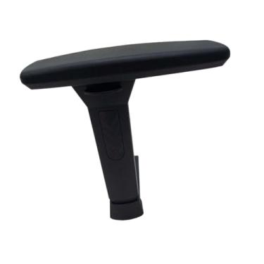 Imagem de Esquirla Cadeira de jogo Apoio de braço Altura 16 cm Substituição Peças de reposição Montagem simples Acessório com suporte vertical de almofada, Preto