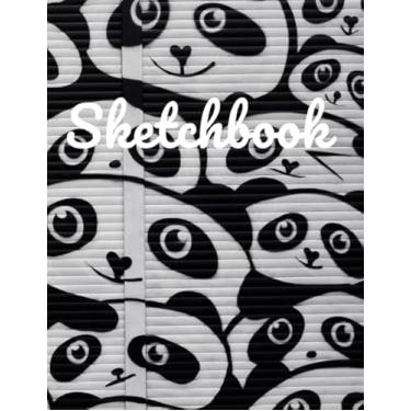Imagem de Sketchbook: An Awesome and Cute Panda Graffiti Blank Journal for Drawing, Painting, Writing and Doodling!