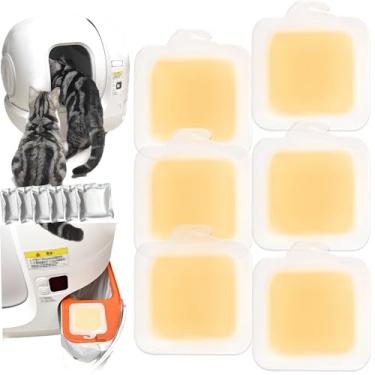 Imagem de Pacote com 6 eliminadores de odores para animais de estimação N50+ para caixa de areia Puramax autolimpante para gatos, controle de odor de banheiro de gato, com gancho, controle de odor de banheiro