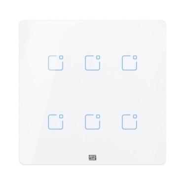 Imagem de Interruptor touch 6 botoes wi-fi rf br 4x4 weg home