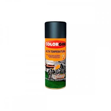 Imagem de Spray Colorgin Alta Temp.Preto-5722, Preto