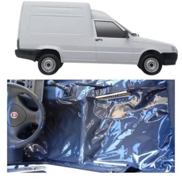 Imagem de Tapete assoalho fiat fiorino 1999/2013 modelo quadrado vinil - MANOS T