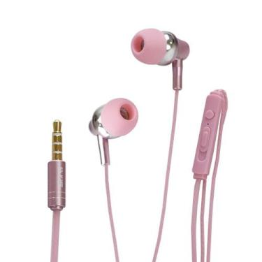 Imagem de Fone De Ouvido Evus F-09 Intra Auricular Premium Rosa