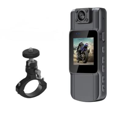 Imagem de Waillynice Minicâmera HD 1080p com visão noturna infravermelha, câmera de corpo policial portátil, filmadora de bicicleta, pequeno gravador de vídeo digital para segurança, esportes e gravação de