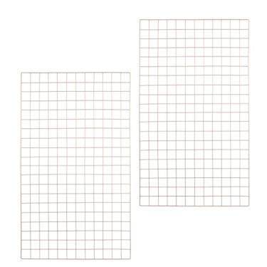 Imagem de Kit 2 Telas Memory Board Painel Aramado Mural Fotos 60x100cm Rose Gold