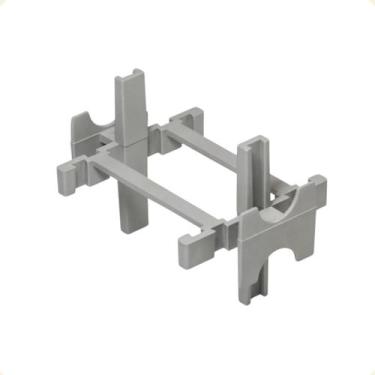 Imagem de Espaçador Cortag P/ Blocos De Vidro 10x8mm Pacote C/ 10un, Cinza