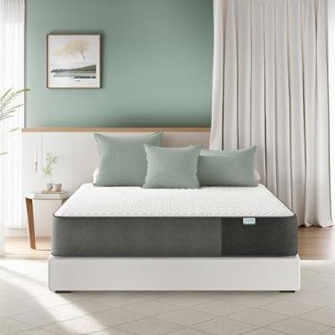 Imagem de Crystli Colchão Queen Size, colchão respirável de espuma viscoelástica de 20 cm com colchão Queen de espuma certificado CertiPUR-US para suporte do sono e alívio de pressão