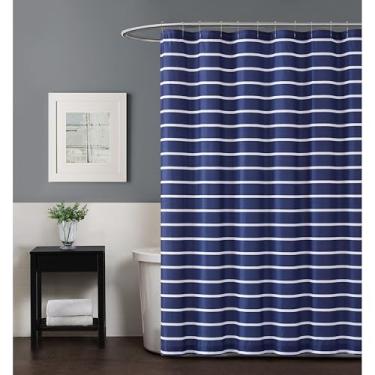 Imagem de Truly Soft Everyday Listra Maddow realmente macia, cortina de chuveiro, azul marinho