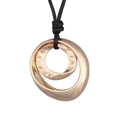 Imagem de Jeniiahua Colar longo com pingente feminino vintage ajustável com contas Y gargantilha estilo étnico hippie, Couro sintético, Sem Pedra Preciosa