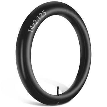 Imagem de GLDYTIMES Tubo interno de bicicleta de 35,5 cm, tubo de 14 x 2,125/2,4 com válvula Schrader, serve para scooters elétricos e pneus de bicicleta elétrica, substituindo tamanhos 14 x 1,90 14 x 1,95 14 x