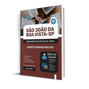 Imagem de Apostila Prefeitura de São João da Boa Vista - SP  - Agente Administra