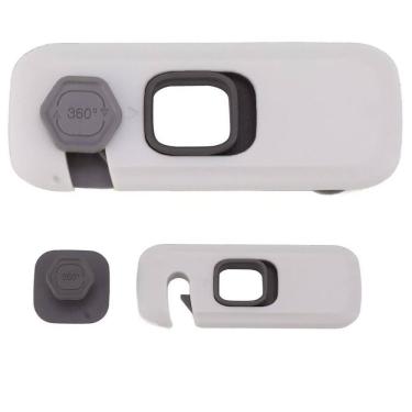 Imagem de Fechadura Trava de Segurança Gaveta Armario Evita Acidente Bebe Criança Infantil Porta Janela Resistente Forte Multiuso