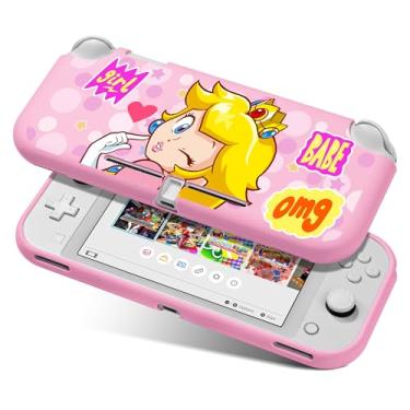 Imagem de Xcitifun Protective Case Designed for Nintendo Switch Lite Soft TPU Cases for Girls Boys Kids Cute Kawaii Character Cartoon Protect Shell Compatible with Nintendo Switch Lite Cover - Pink Princess