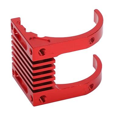 Imagem de Dissipador de Calor do Motor RC, Dissipador de Calor do Motor, Resistência Eficaz à Corrosão, Liga de Alumínio, Resistente para Carros RC (Vermelho)